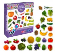 гр Магнітні ігри ML4031-15 EN (33) "Magdum", "Fruits and vegetables", англ. мова, в коробці
