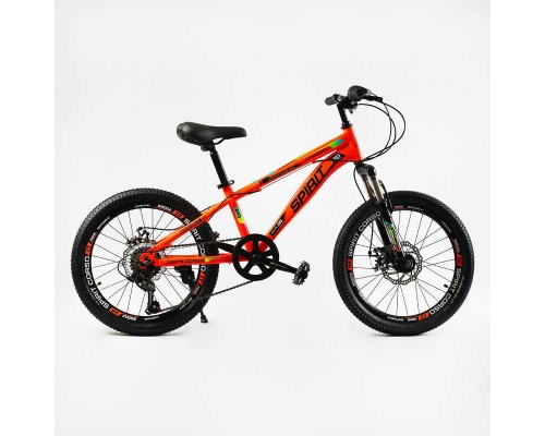Велосипед Спортивний CORSO SPIRIT 20" дюймів TK - 20140 (1) рама сталева 12``, 7 швидкостей Shimano, зібран на 75