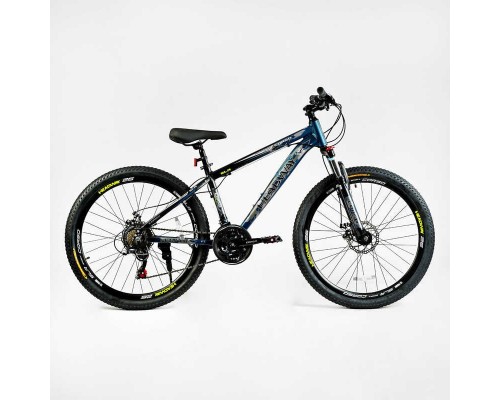 Велосипед Спортивний CORSO «HEADWAY» 26" дюймів HW-26088 (1) рама алюмінієва 15``, обладнання Shimano 21 швидкість, зібран на 75