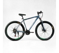 Велосипед Спортивний Corso «Dimaro» 29" дюймів DR-29101 (1) рама алюмінієва 21``, обладнання Shimano 21 швидкість, зібран на 75