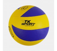 М'яч волейбольний C 62447 (60) "TK Sport", 1 вид, клейка, 280-300 грамів, матеріал м'який PVC