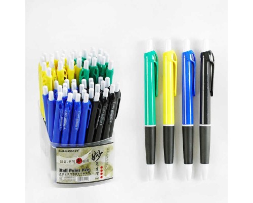 Набір кулькових ручок D 35195 (40) ЦІНА ЗА 60 ШТУК У БЛОЦІ, синя паста, товщина 1.0 мм