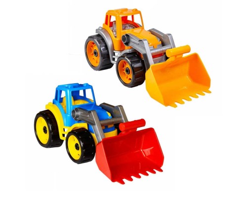 гр Трактор 1721 (8) 3 кольори, "Technok Toys", ківш підіймається, в сітці