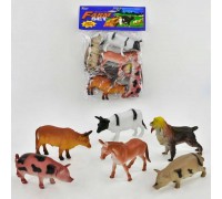 Набір тварин Н 636 (72/2) "Сільськогосподарські тварини", 6 шт у пакеті