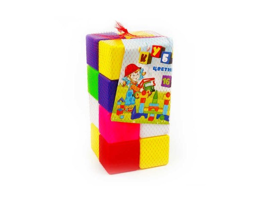 гр Кубик кольоровий в сітці 111/1 (6) 16 куб. "BAMSIC", в сітці