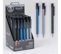 Набір кулькових ручок С 37088 (40) ЦІНА ЗА 36 ШТУК В БЛОЦІ, синя паста, діаметр пишучого вузла 0.7 мм
