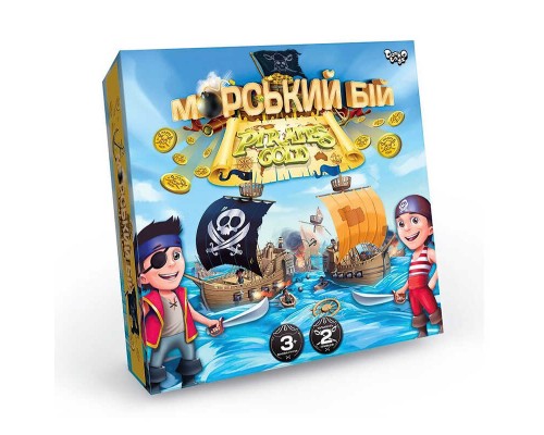 гр Настільна розважальна гра "Морський бій Pirates Gold" G-MB-03U УКР. (10) "Danko Toys"