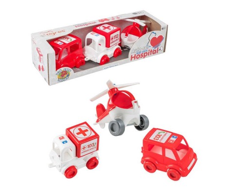 гр Набір машинок "Kids cars" 39549 (32) "Tigres", "Швидка допомога", в коробці