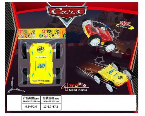Машинка 902-1 (960/2) герой мультфільму, два кольори в одному, інерція, у пакеті