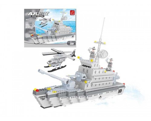 Конструктор AUSINI 22802 (12/2) "Морський флот", 606 деталей, у коробці