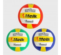 М`яч волейбольний C 55986 (70) 3 види, 280-300 грамм, м`який PVC, гумовий балон