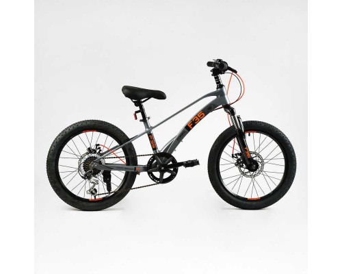 Дитячий спортивний велосипед 20" дюймів Corso «F35» MG-20415 (1) магнієва рама, Shimano Revoshift 7 швидкостей, зібраний на 75