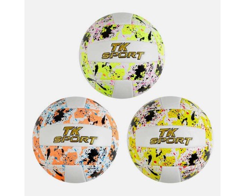 М`яч волейбольний C 60978 (60) "TK Sport" 3 види, матеріал м`який PVC, вага 280-300 грамів, розмір №5, ВИДАЄТЬСЯ ТІЛЬКИ МІКС ВИДІВ
