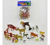 Набір тварин Н 639-1-2 (72/2) "Сільськогосподарські тварини", 14 шт у пакеті