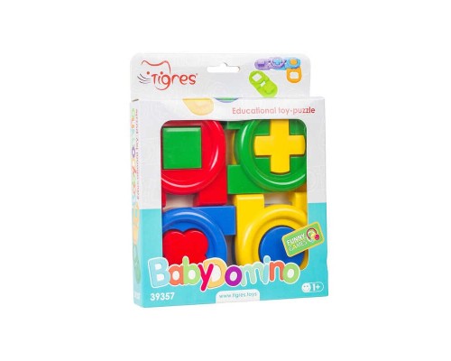 гр Іграшка розвиваюча "Дитяче доміно" 39357 (56) "Tigres", в коробці