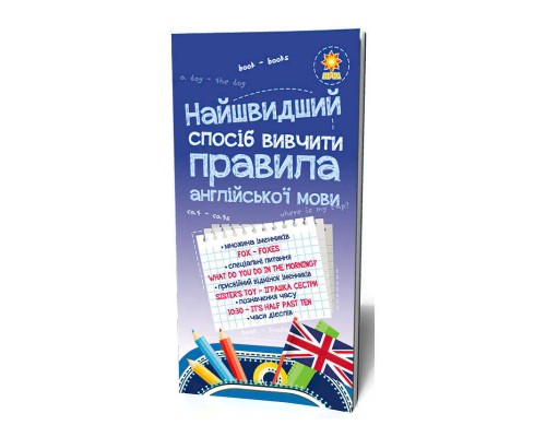 гр Найшвидший спосіб вивчити. Правила англійської мови. 104839 (50) "Ранок"