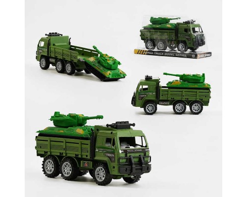 Військова техніка 102 (96/2) вантажівка і танк, вантажівка з інерцією, в слюді