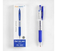 Ручка C 60826/PS-1902 (480) ЦІНА ЗА 3 РУЧКИ В УПАКОВЦІ, гелева, синя паста