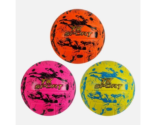 М`яч волейбольний C 60964 (60) "TK Sport" 3 кольори, матеріал м`який PVC, вага 280-300 грамів, розмір №5, ВИДАЄТЬСЯ ТІЛЬКИ МІКС ВИДІВ