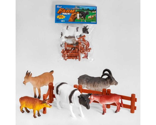 Домашні тварини Н 640 (96/2) 8 фігурок, загін, в пакеті