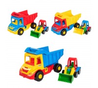 гр Вантажівка з трактором "Multi truck" 39219 (5) 3 кольори, "Tigres", в сітці