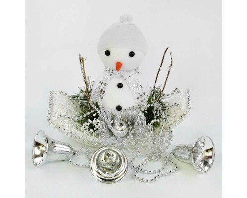Декоративна новорічна підвіска C 30560 (80) Сніговик