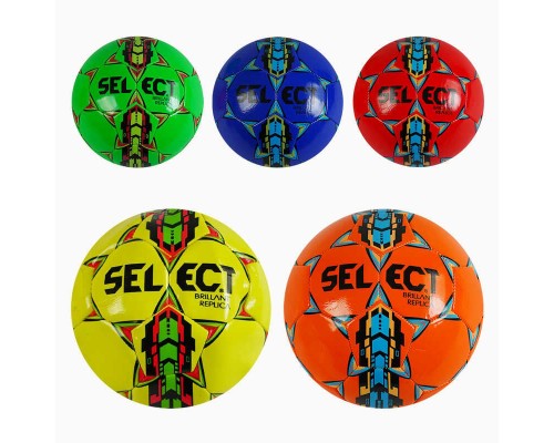 М'яч футбольний C 44425 (60) 5 видів, розмір №5, у пакеті, ВИДАЄТЬСЯ ТІЛЬКИ МІКС ВИДІВ