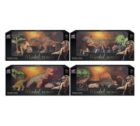 Набір динозаврів Q 9899 M 6 (48/2) 4 види, 5 елементів, 3 динозаври, 2 аксесуари, в коробці