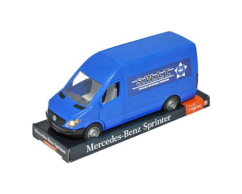 гр Автомобіль "Mercedes-Benz Sprinter" вантажний 39702 (синій) на планшетці (6) "Tigres"