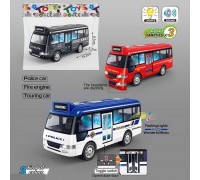 Автобус 7727 (110) 3 кольори, інерція, звук, підсвічування, у пакеті