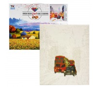Картина за номерами + Алмазна мозаїка B 70287 (30) "TK Group", 40х50 см, "Різдво в Лондоні", в коробці