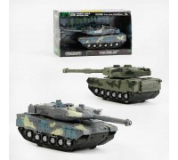 Танк 383-23 A / 24A (36/2) 2 кольори, світло, звуки, інерція, тріскачка, рухоме дуло і вежа, у коробці