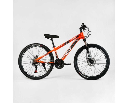 Велосипед Спортивний Corso 26" дюймів «Global» GL-26128 (1) рама сталева 13’’, обладнання Saiguan 21 швидкість, зібран на 75