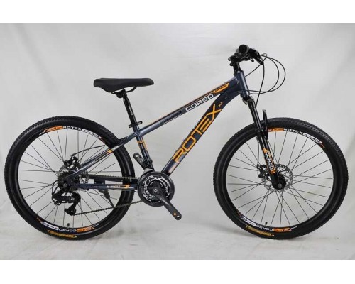 Велосипед Спортивний Corso 26" дюймів «Rotex» RX-26733 (1) рама сталева 13’’, обладнання LTWOO A2, 21 швидкість, зібран на 75