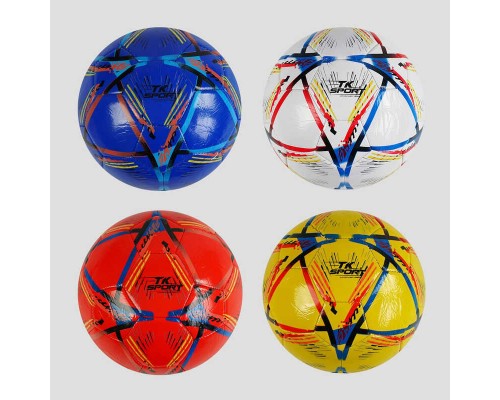 М'яч футбольний М 48466 (80) "TK Sport", 4 кольори, вага 300-310 грамів, гумовий балон, матеріал PVC, розмір №5, ВИДАЄТЬСЯ МІКС