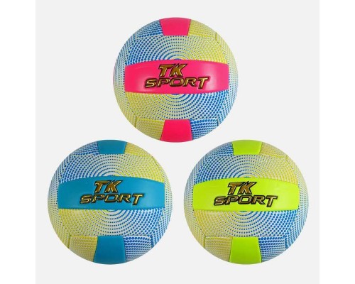М`яч волейбольний M 48506 (60) "TK Sport", 3 види, матеріал м`який PVC, вага 280-300 грамів, розмір №5, ВИДАЄТЬСЯ ТІЛЬКИ МІКС ВИДІВ