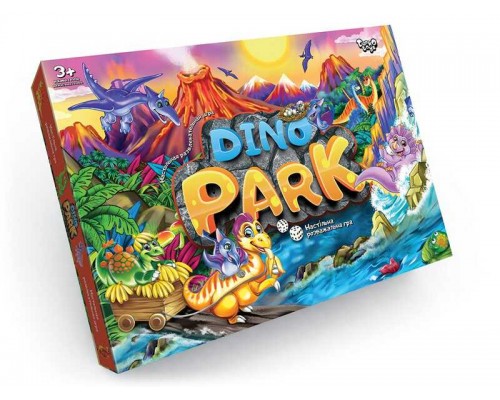 гр Настільна гра "Dino Park" DTG95 (20) "Danko Toys", ОПИС УКР/РОС. МОВАМИ
