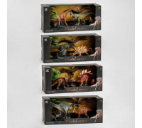 Набір динозаврів Q 9899 W3 (12) 4 види, 6 елементів, 4 динозаври, 2 аксесуари, в коробці