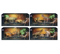 Набір динозаврів Q 9899 M 7 (48/2) 4 види, 2 динозаври, 2 аксесуари, в коробці