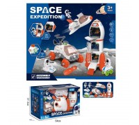 Набір космосу 551-3 (8/2) космічний шаттл, космічна ракета, марсохід, 2 ігрові фігурки, 2 види міні-транспорту, звук, світло, в коробці