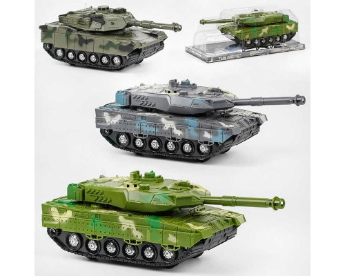 Танк 383-23 D/24D/24D1 (48/2) "Tank Model", 2 кольори, світло, інерція, тріскачка, рухоме дуло, у слюді