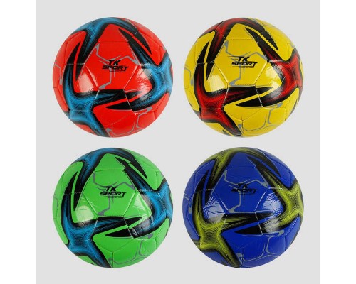 М'яч футбольний М 48467 (80) "TK Sport", 4 кольори, вага 300-310 грамів, гумовий балон, матеріал PVC, розмір №5, ВИДАЄТЬСЯ МІКС