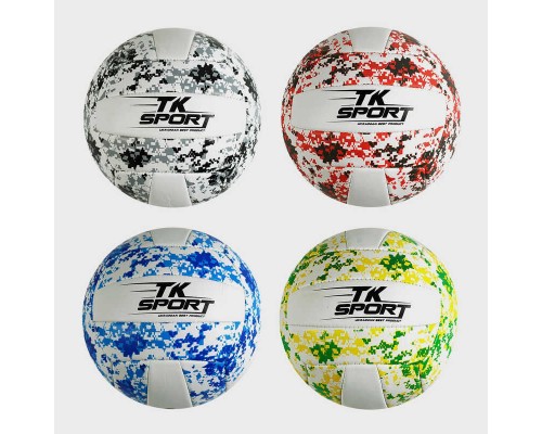 М'яч волейбольний C 62440 (100) "TK Sport", 4 види, 280-300 грам, матеріал м'який PVC, ВИДАЄТЬСЯ ТІЛЬКИ МІКС ВИДІВ