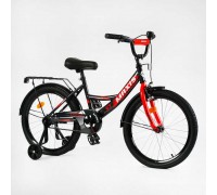 Велосипед 20" дюймів 2-х колісний "CORSO" MAXIS CL-20475 (1) ручне гальмо, дзвіночок, додаткові колеса, ЗІБРАНИЙ НА 75, в коробці