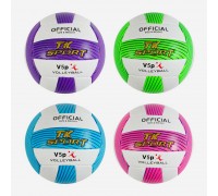 М`яч волейбольний C 60969 (60) "TK Sport" 4 види, матеріал м`який PVC, вага 280-300 грамів, розмір №5, ВИДАЄТЬСЯ ТІЛЬКИ МІКС ВИДІВ