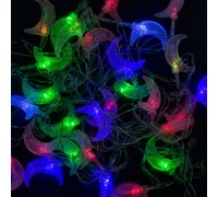 Гірлянда світлодіодна С 23453 "Місяць" (100) довжина 5 метрів, 28 ламп., кольорова