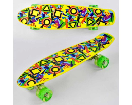 Скейт Р 11002 (8) Best Board, дошка = 55см, колеса PU, світло, d = 6см