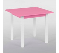 гр Столик 60*60 колір рожевий, квадратний (1) висота 52 см, вага 7 кг, "Ігруша"