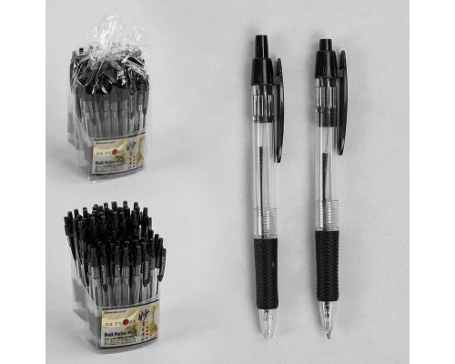 Набір кулькових ручок С 37079 (40) ЦІНА ЗА 60 ШТУК В БЛОЦІ, чорна