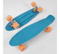 Скейт Пенні борд 3131 (8) Best Board, БІРЮЗОВИЙ, дошка = 55см, колеса PU зі світлом, діаметр 6 см